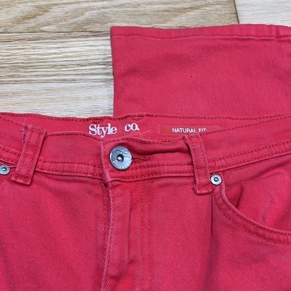 Style & Co Natural Fit Salmon Denim Jeans Women's Size 6 - Picture 2 of 4